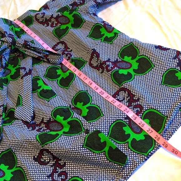 Wax African fabric blouse L or XL - Picture 4 of 7